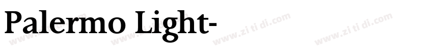Palermo Light字体转换